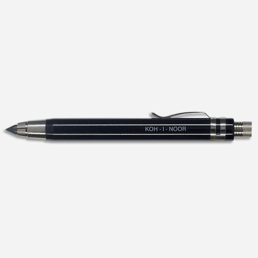 KOH-I-NOOR Metal Clutch Pencil & Lead Pointer 5.6mm Black