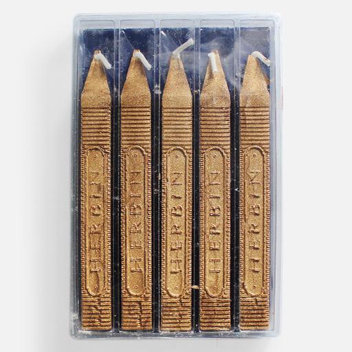 JACQUES HERBIN King’s Wick Wax Gold x 5