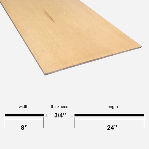 BUD NOSEN Basswood Sheet 3/4” x 8” x 24”