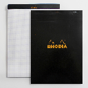 RHODIA Basics Notepad 80gsm Graph A4 x 80 Black