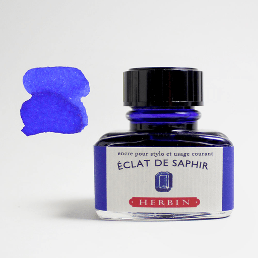 JACQUES HERBIN Fountain Pen Ink 30ml Eclat De Saphir (Sapphire Blue)