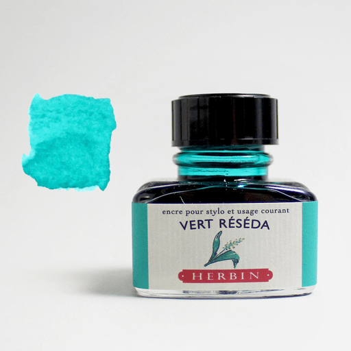 JACQUES HERBIN Fountain Pen Ink 30ml Reseda Green (Vert Reseda)