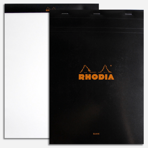 RHODIA Basics Blank Notepad 80gsm A4 x 80 Black