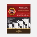 KOH-I-NOOR Gioconda White Coal Gradation Set x 4