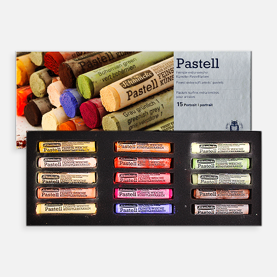 SCHMINCKE Artist Extra Soft Pastel Portrait Set x 15