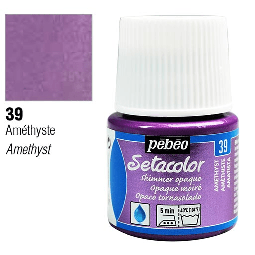 PEBEO Setacolor Opaque 45ml 39 Shimmer Amethyst
