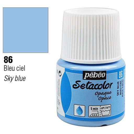 PEBEO Setacolor Opaque 45ml 86 Sky Blue