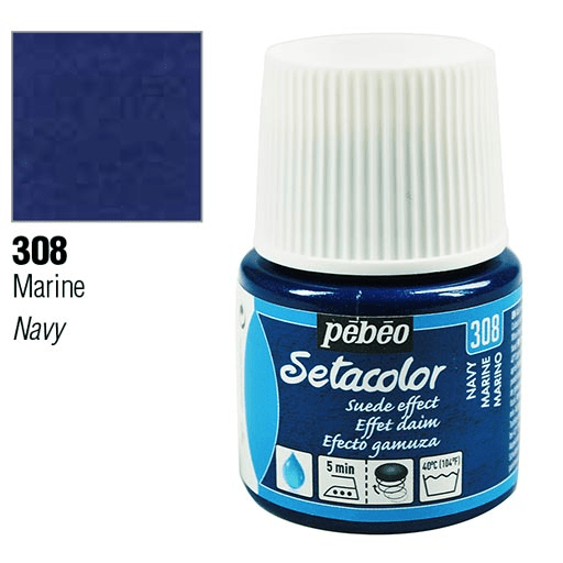 PEBEO Setacolor Suede Effect 45ml 308 Navy