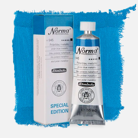 SCHMINCKE Norma Oil Color 35ml Polar Blue Metallic