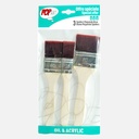 PEBEO Pop Art Brown Polyamide Spalters Brush Set x 3