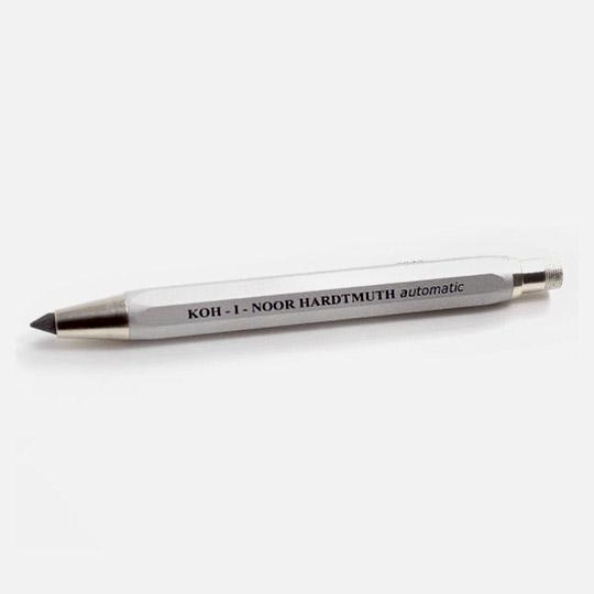 KOH-I-NOOR Automatic Metal Clutch Pencil 5.6mm Grey (For 8cm Lead)