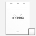 RHODIA Basics Notepad 80gsm Lined A4 x 80 White
