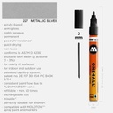MOLOTOW One4All Acrylic Marker 2mm 227 Metallic Silver