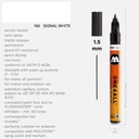 MOLOTOW One4All Acrylic Marker 1.5mm 160 Signal White