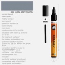 MOLOTOW One4All Acrylic Marker 4mm 203 Cool Grey Pastel