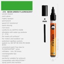 MOLOTOW One4All Acrylic Marker 4mm 219 Neon Green Fluorescent
