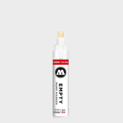 MOLOTOW Empty Pump Marker Chisel 8mm