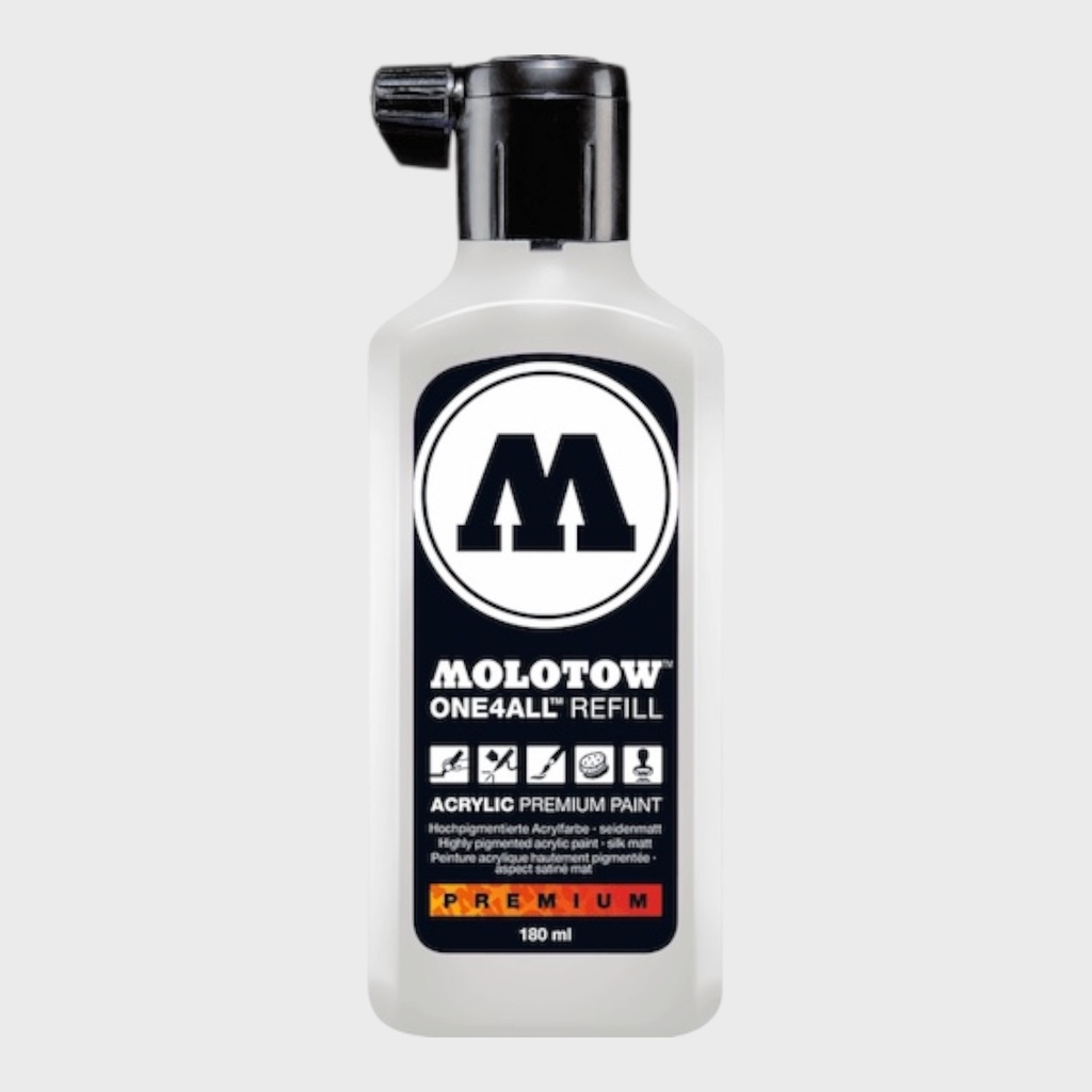 MOLOTOW One4All Acrylic Ink Refill 180ml Signal White