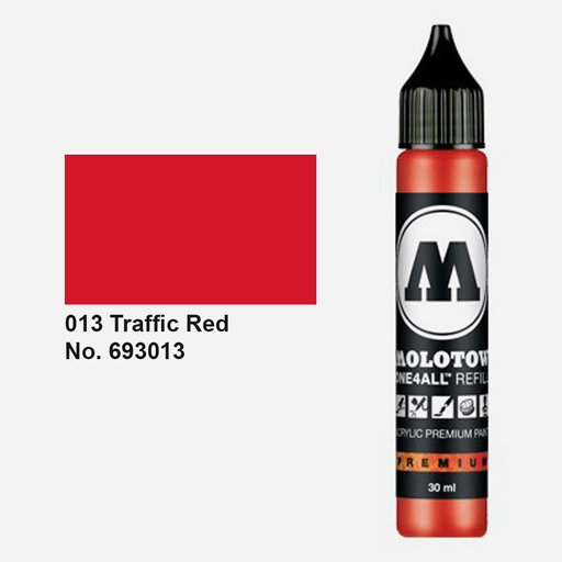 MOLOTOW One4All Acrylic Ink Refill 30ml Traffic Red