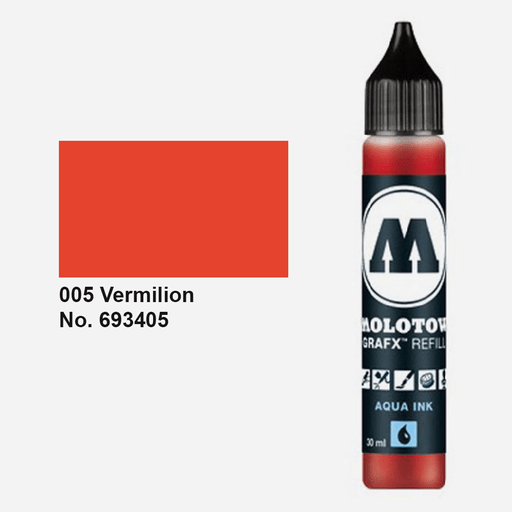 MOLOTOW Aqua Ink Refill 30ml Vermilion
