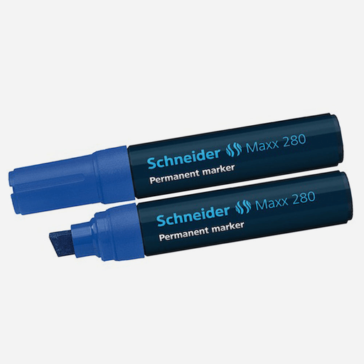 SCHNEIDER Maxx 280 Permanent Marker Chisel Tip Blue