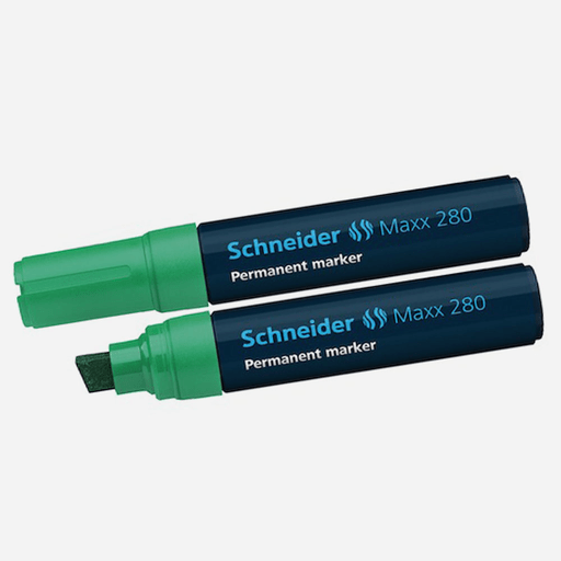 SCHNEIDER Maxx 280 Permanent Marker Chisel Tip Green