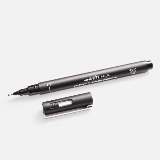 UNI Pin Drawing Pen 1.2mm Black