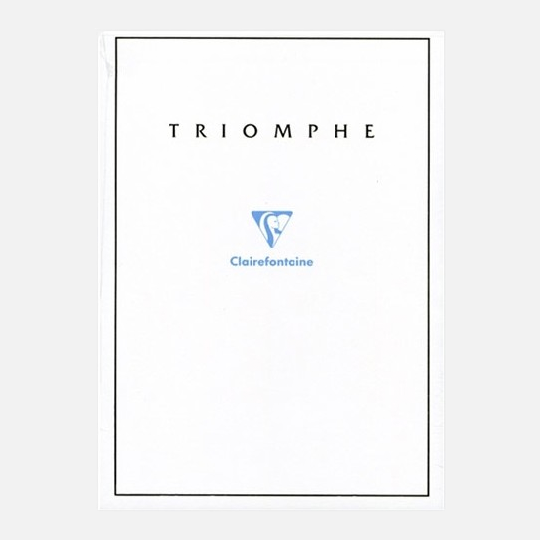CLAIREFONTAINE Triomphe White Paper Notepad 90gsm Lined A4 x 50