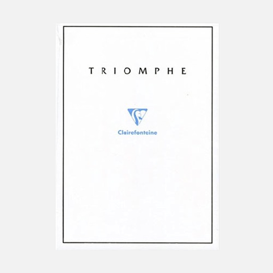 CLAIREFONTAINE Triomphe White Paper Notepad 90gsm Lined A5 x 50