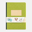 CLAIREFONTAINE 1951 Back To Basics Lined Notebook 90gsm A5 x 48 Green