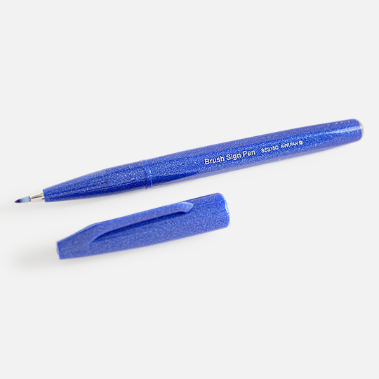 PENTEL Fude Touch Brush Pen Blue