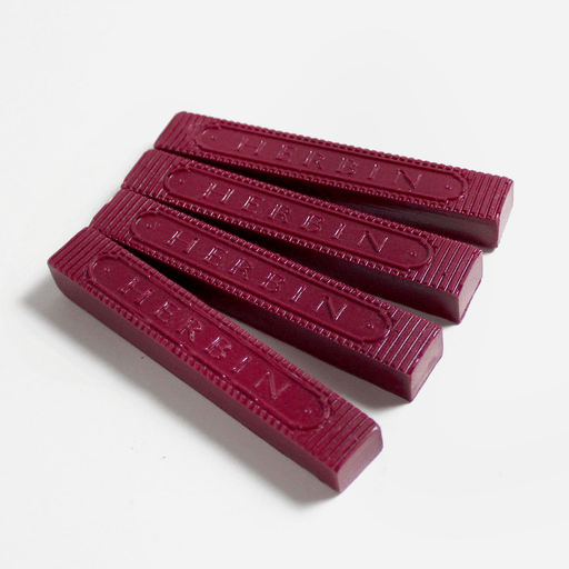 JACQUES HERBIN Supple Wick Wax Burgundy x 4