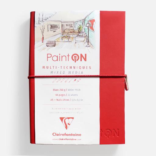 CLAIREFONTAINE Paint On White Mixed Media Sketchbook 250gsm A5 x 32