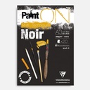 CLAIREFONTAINE Paint On Black Mixed Media Paper Pad 250gsm A3 x 20