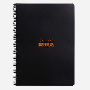 RHODIA Classic Spiral Book 80gsm Lined A4+ x 80 Black