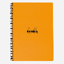 RHODIA Classic Spiral Book 80gsm Lined A4+ x 80 Orange