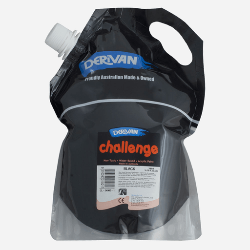 DERIVAN Challenge Acrylic Paint 2000ml Black