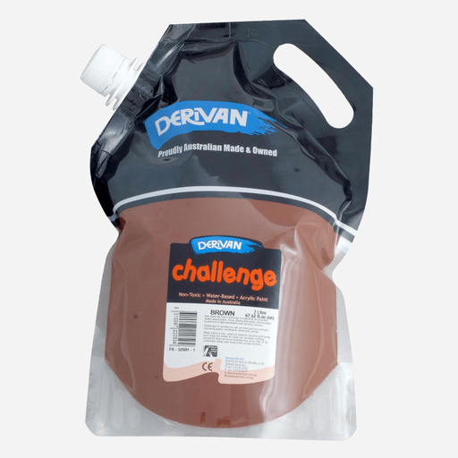 DERIVAN Challenge Acrylic Paint 2000ml Brown