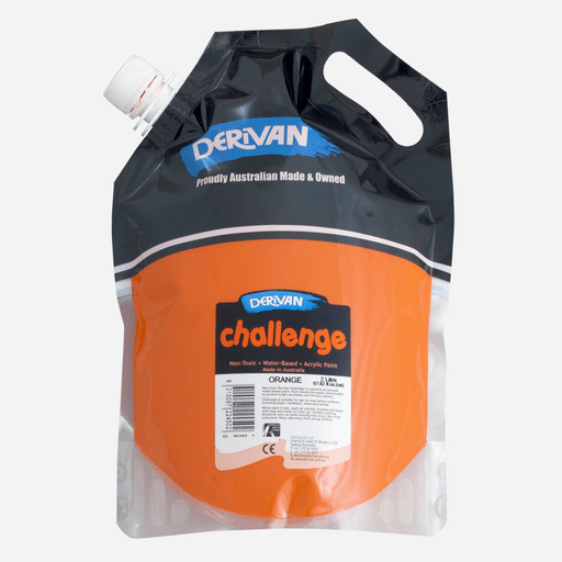 DERIVAN Challenge Acrylic Paint 2000ml Orange