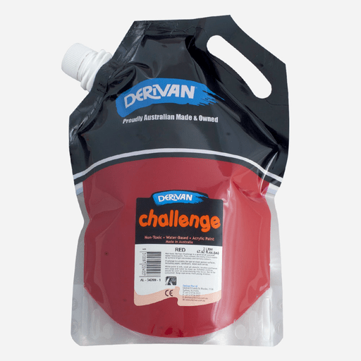 DERIVAN Challenge Acrylic Paint 2000ml Red