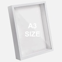 OVJ Wooden Shadow Picture Frame A3 White