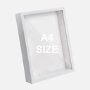 OVJ Wooden Shadow Picture Frame A4 White