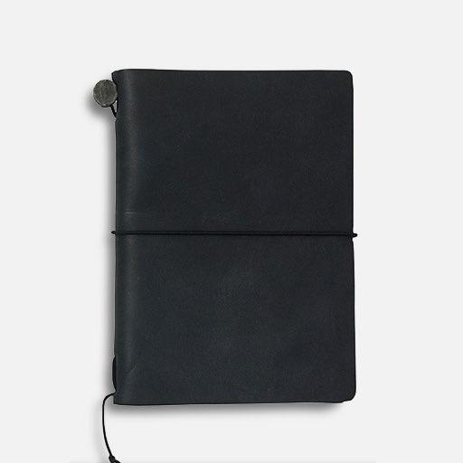 TRAVELER'S Passport Leather Black