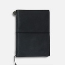 TRAVELER'S Passport Leather Black