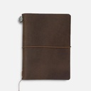TRAVELER'S Passport Leather Brown