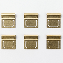 TRAVELER'S Brass Clip Index x 6