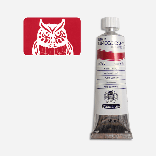 SCHMINCKE Aqua Linoprint Ink 35ml Carmine Red