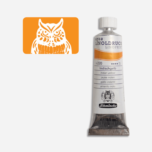 SCHMINCKE Aqua Linoprint Ink 35ml Indian Yellow