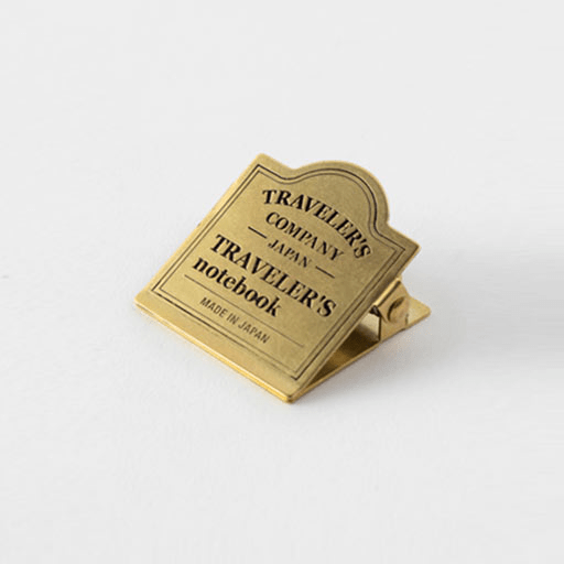 TRAVELER'S Notebook Brass Clip TRC Logo