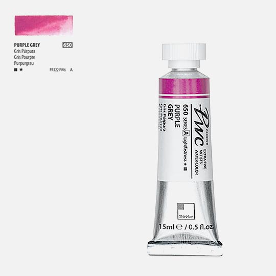 SHINHAN Premium Watercolor 15ml 650 Purple Grey